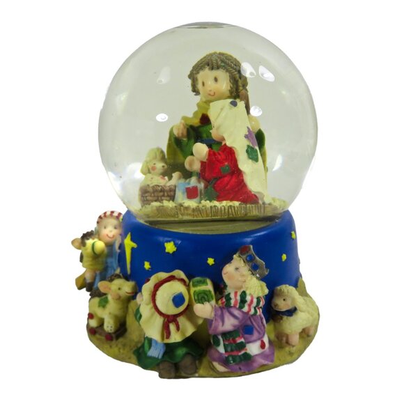 Vintage O'WELL NOVELTY Heritage Musical Water Globe Hand Painted "Silent Night" - Picture 8 of 15